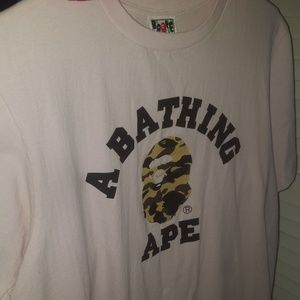 Bape College Logo Camo Tee